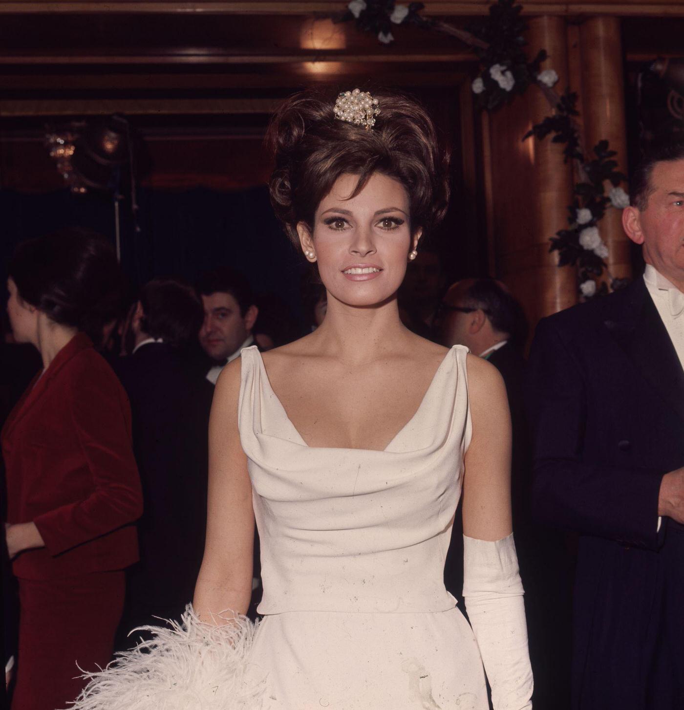 Raquel Welch At A Royal Film Performance, March 14, 1966.