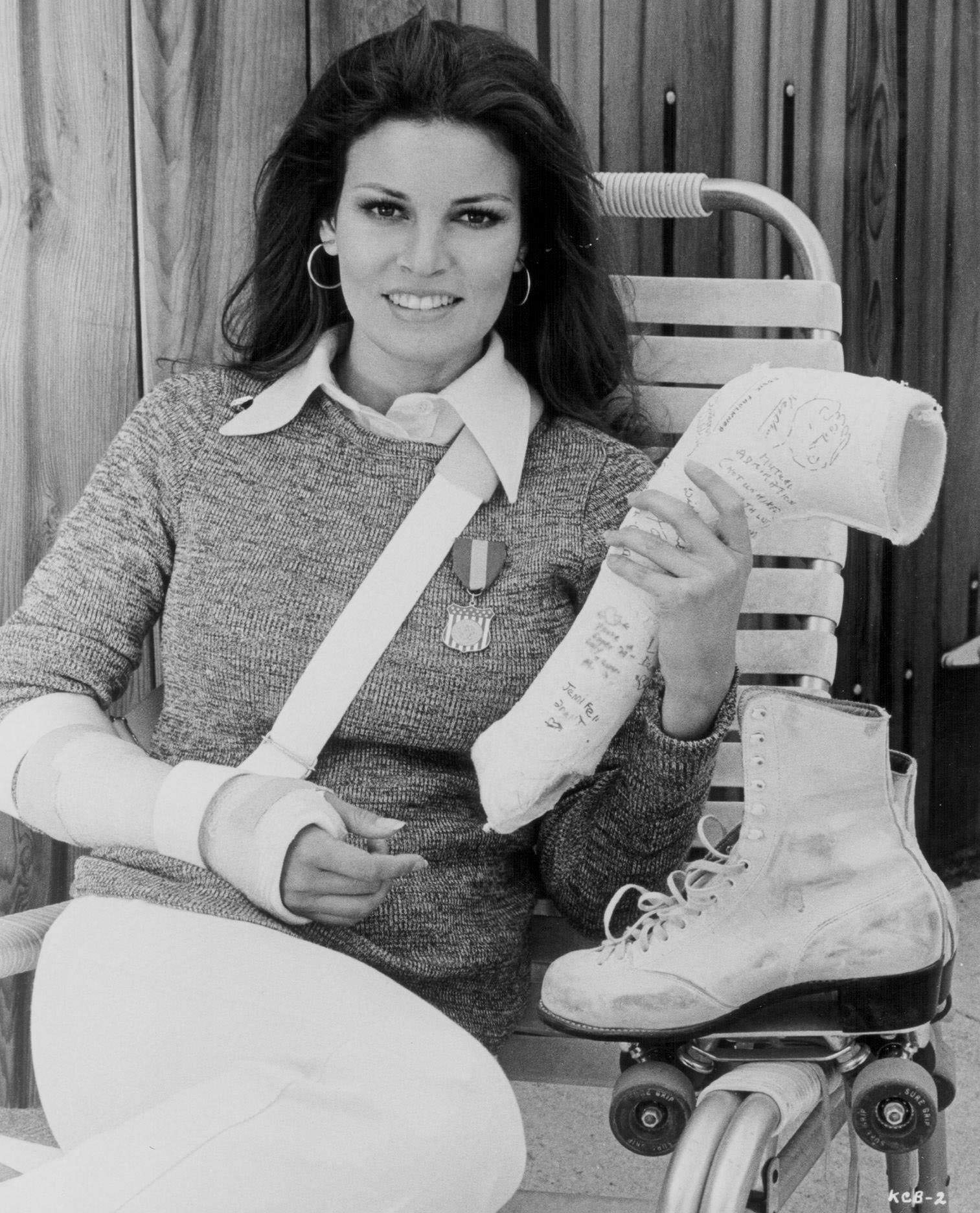 Raquel Welch In A Promotional Shot For The Movie &Amp;Quot;Kansas City Bomber,&Amp;Quot; 1972.