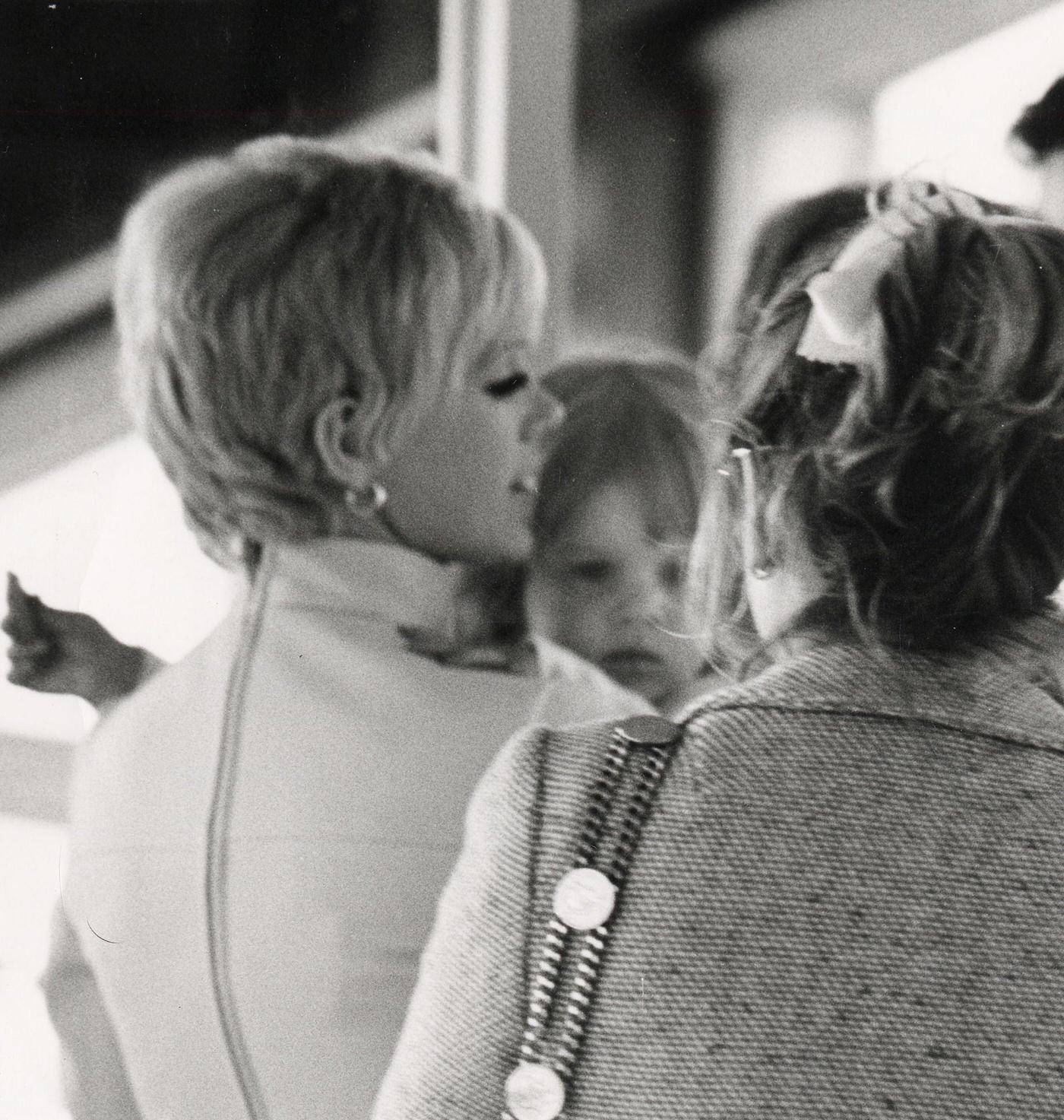 Connie Stevens And Daughter Joely Fisher At Heathrow Airport, London, 1969