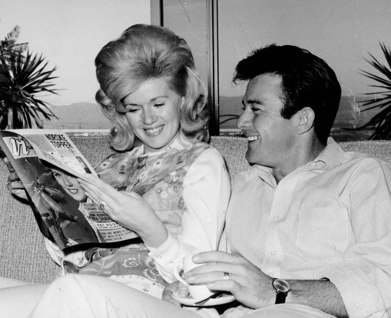 James Stacy With Wife Connie Stevens, 1964