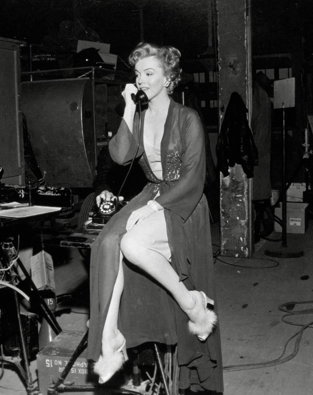 Marilyn Monroe During The Making Of &Amp;Quot;Don'T Bother To Knock,&Amp;Quot; 1952