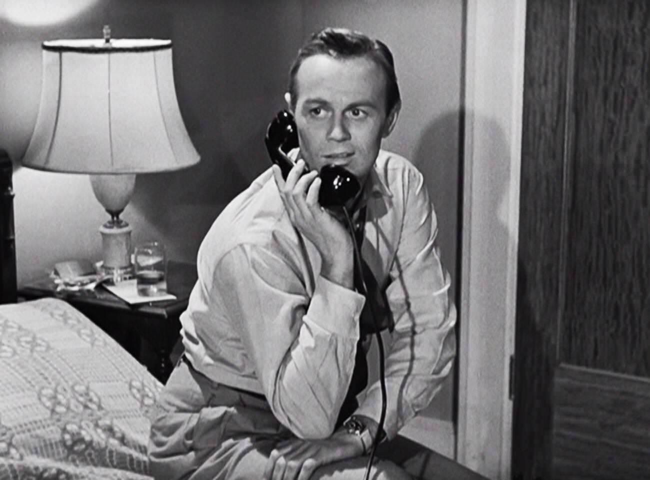 Richard Widmark In A Scene From Don'T Bother To Knock, 1952