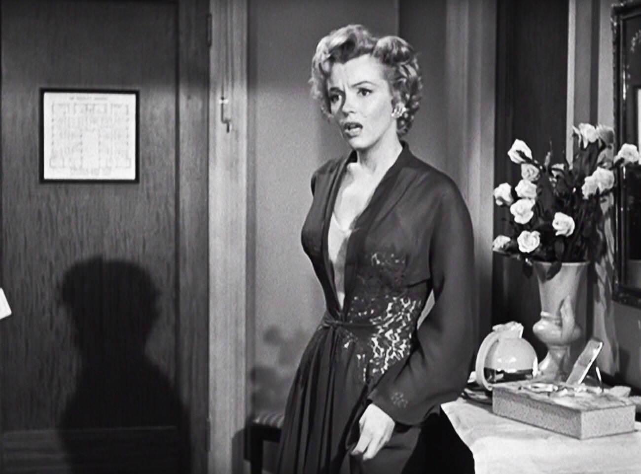 Scene From &Amp;Quot;Don'T Bother To Knock&Amp;Quot; With Marilyn Monroe, 1952.