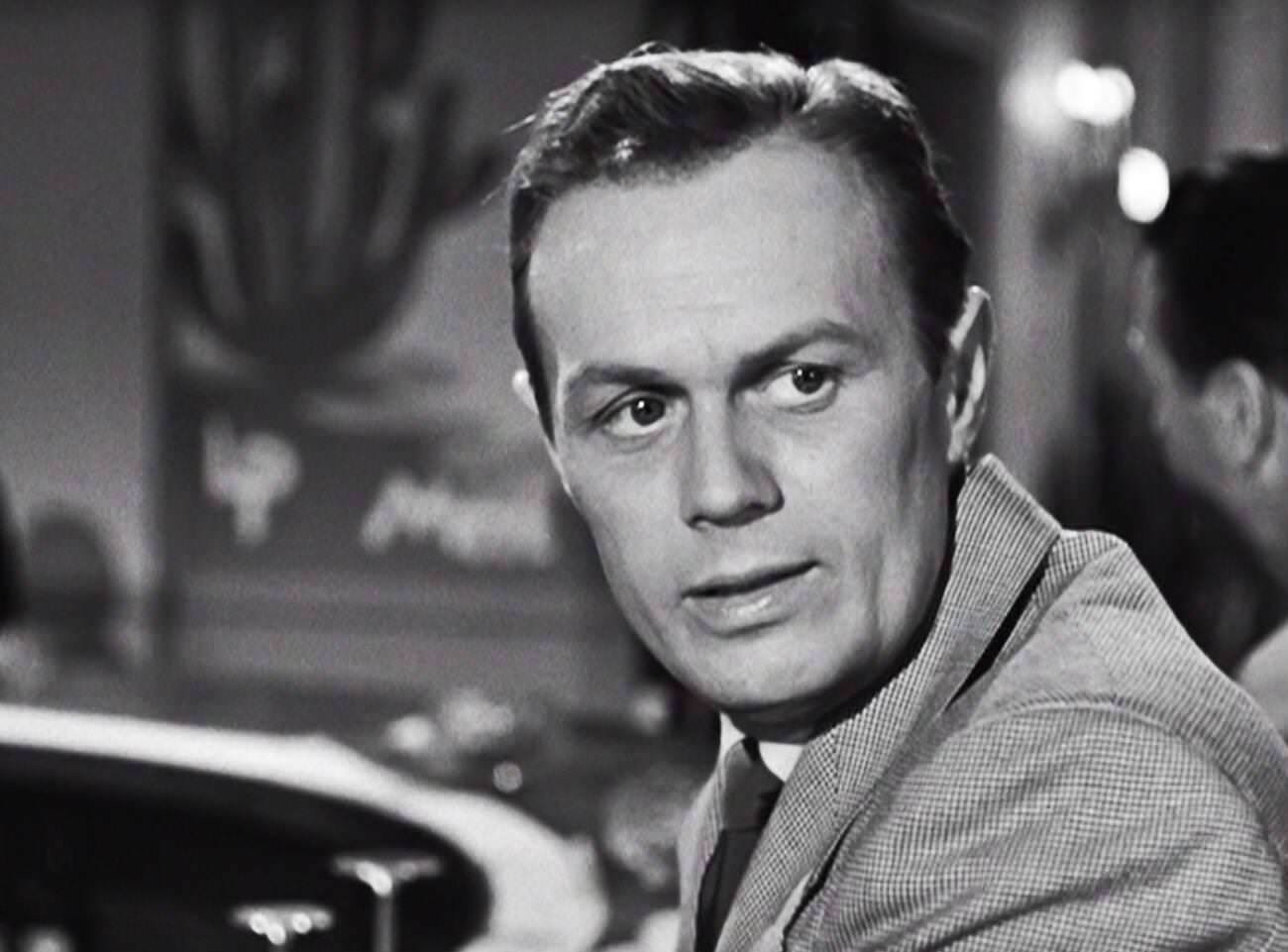 Scene From &Amp;Quot;Don'T Bother To Knock&Amp;Quot; With Richard Widmark, 1952.