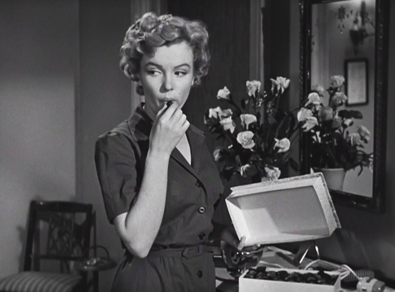 Scene From &Amp;Quot;Don'T Bother To Knock&Amp;Quot; With Marilyn Monroe, 1952.