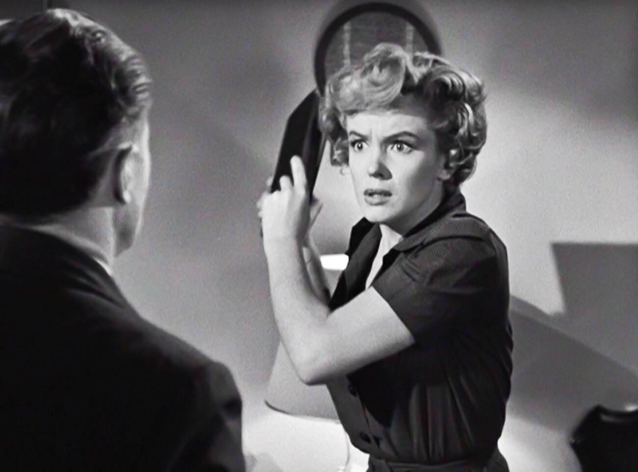 Scene From &Amp;Quot;Don'T Bother To Knock&Amp;Quot; With Marilyn Monroe And Elisha Cook Jr., 1952.