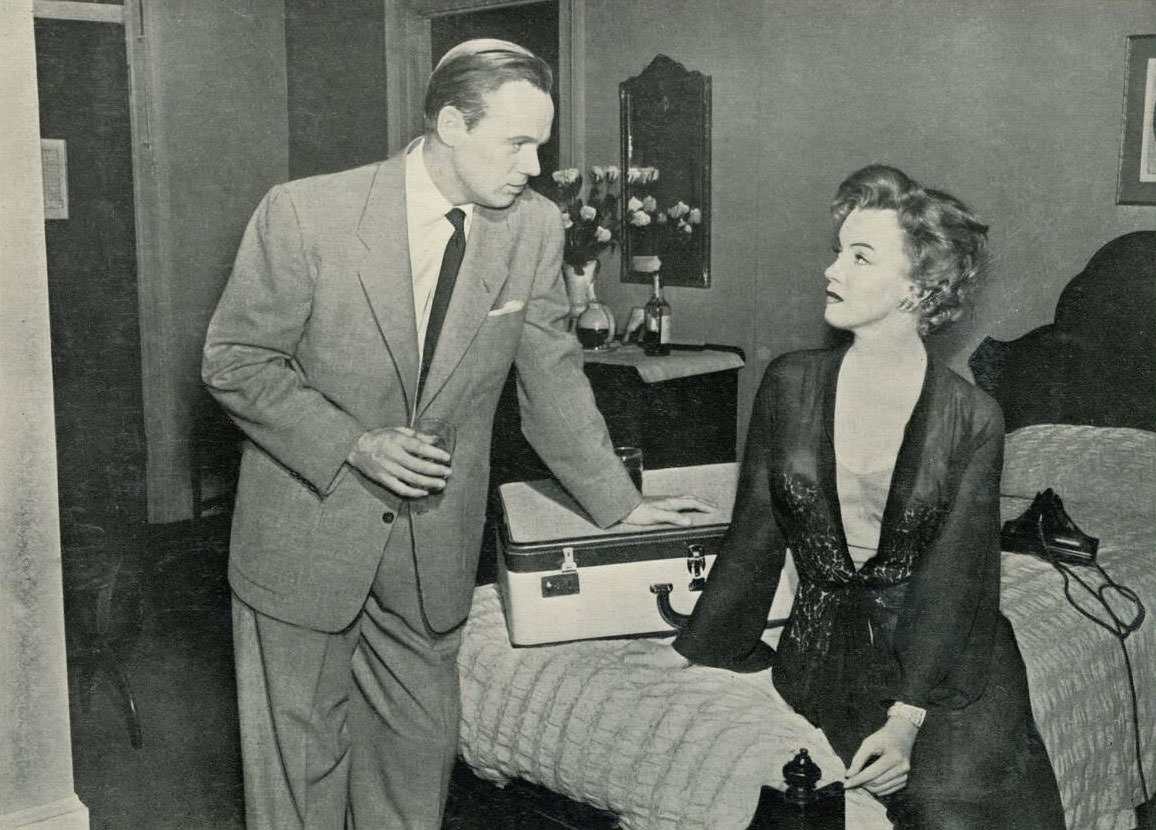 Richard Widmark And Marilyn Monroe In Don'T Bother To Knock, 1952