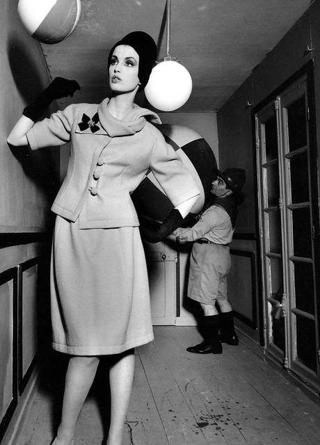 Dorothea Is Wearing Suit By Cardin, Little Bara As A Boy Scout, 1960