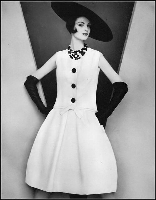 Dorothea Mcgowan In The New Torso Dress By Mollie Parnis, Vogue, 1960
