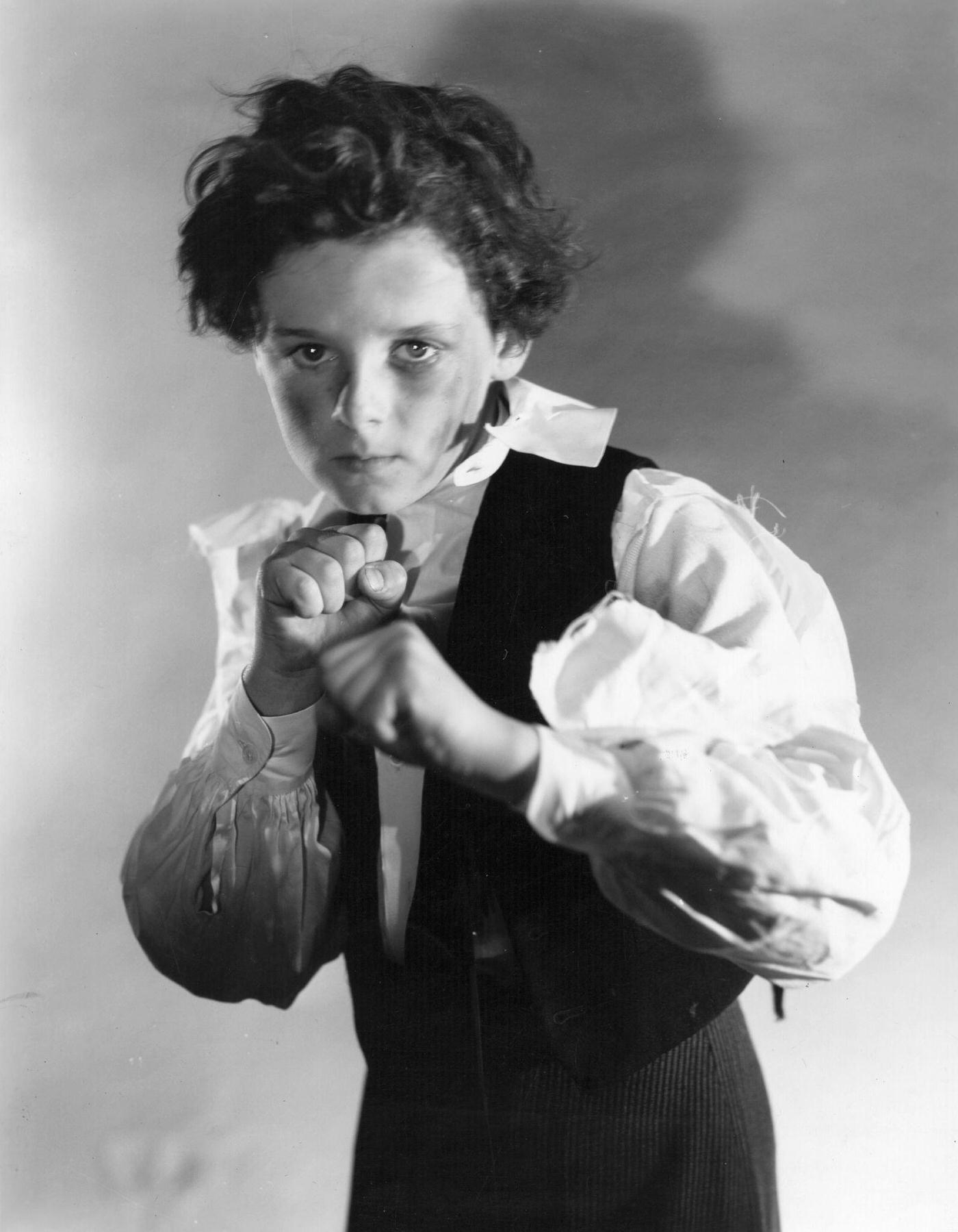 Freddie Bartholomew As Little Lord Fauntleroy In A Fighting Stance, 1930S.