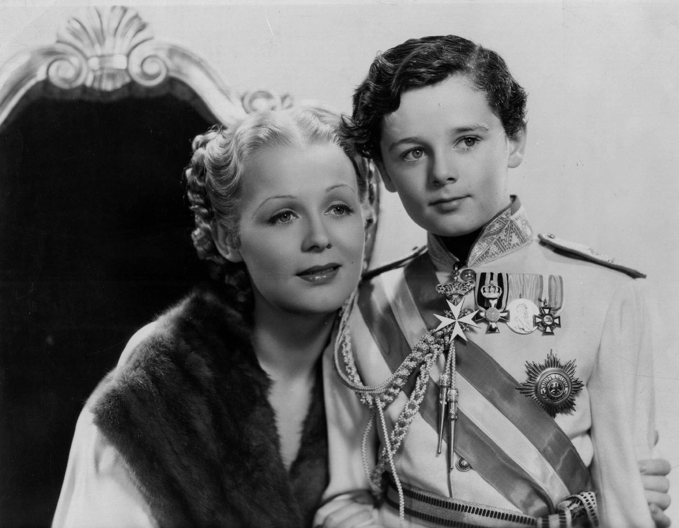 Freddie Bartholomew With Gloria Stuart In &Amp;Quot;Professional Soldier&Amp;Quot;, 1936.