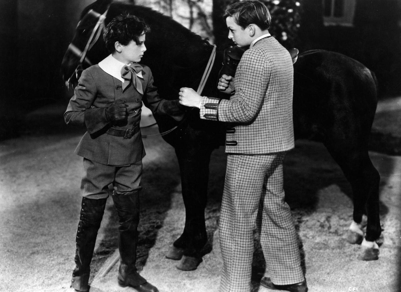 Freddie Bartholomew And Jackie Searl Preparing To Fight In &Amp;Quot;Little Lord Fauntleroy&Amp;Quot;, 1936.