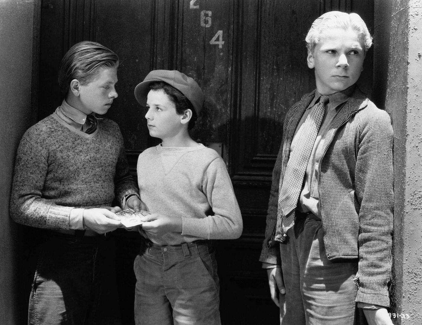 Freddie Bartholomew, Mickey Rooney, And Jackie Cooper In &Amp;Quot;The Devil Is A Sissy&Amp;Quot;, 1936.