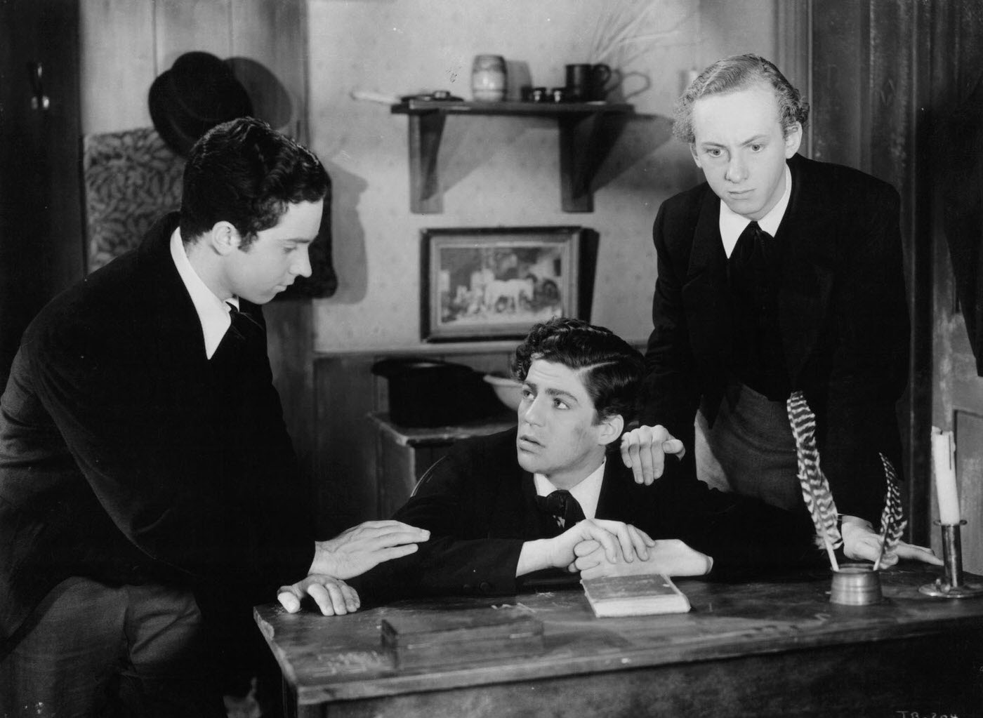 Freddie Bartholomew Providing Assurance To Billy Halop In &Amp;Quot;Tom Brown'S School Days&Amp;Quot;, 1940.