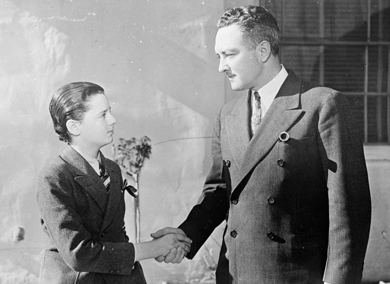 Freddie Bartholomew Invited By Admiral Byrd To Accompany South Pole Expedition, 1930S.