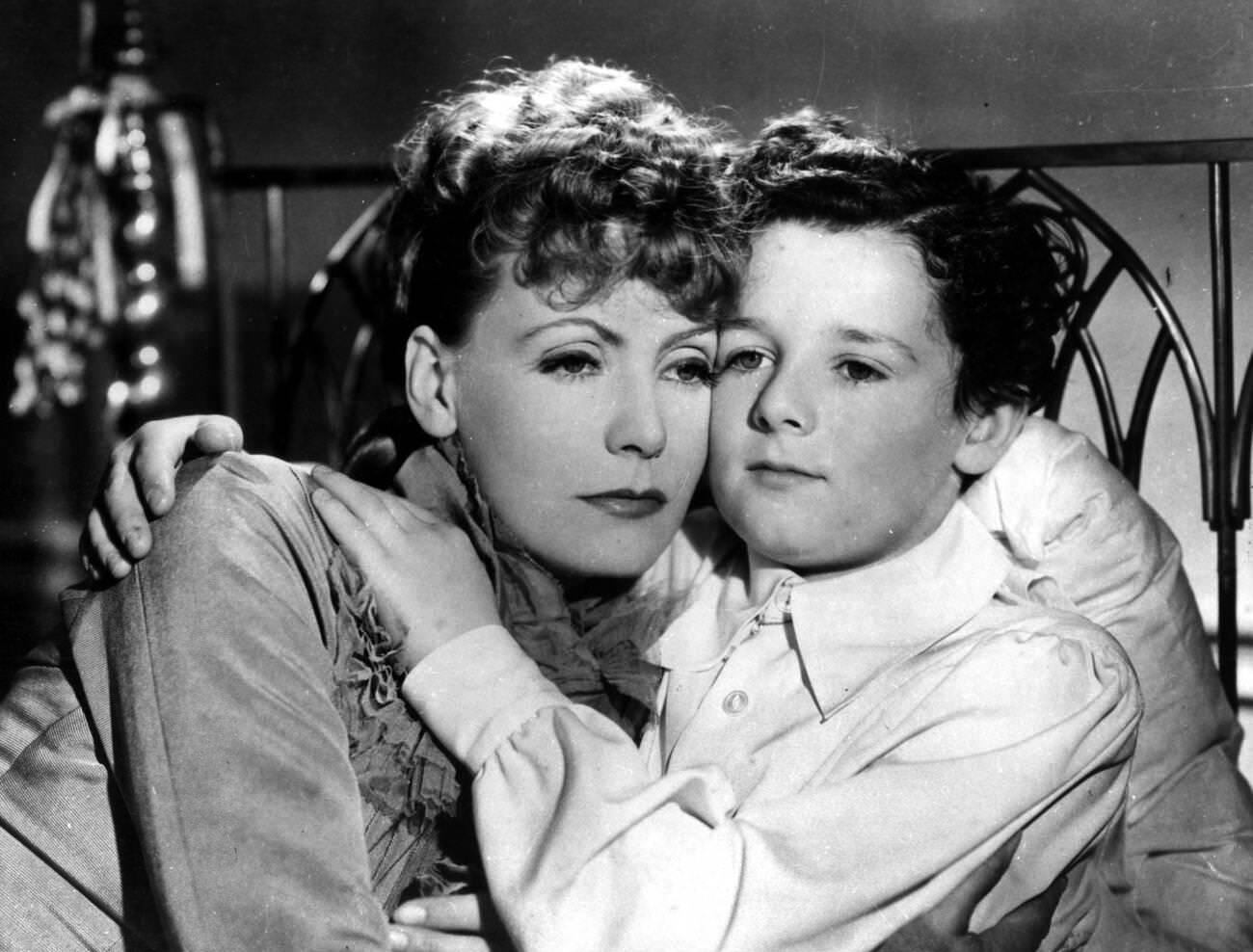 Greta Garbo And Freddie Bartholomew In &Amp;Quot;Anna Karenina&Amp;Quot;, 1935.