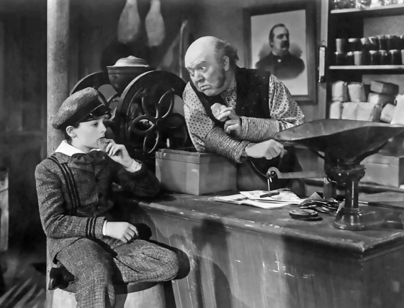 Freddie Bartholomew And Guy Kibee In &Amp;Quot;Little Lord Fauntleroy&Amp;Quot;, 1936.