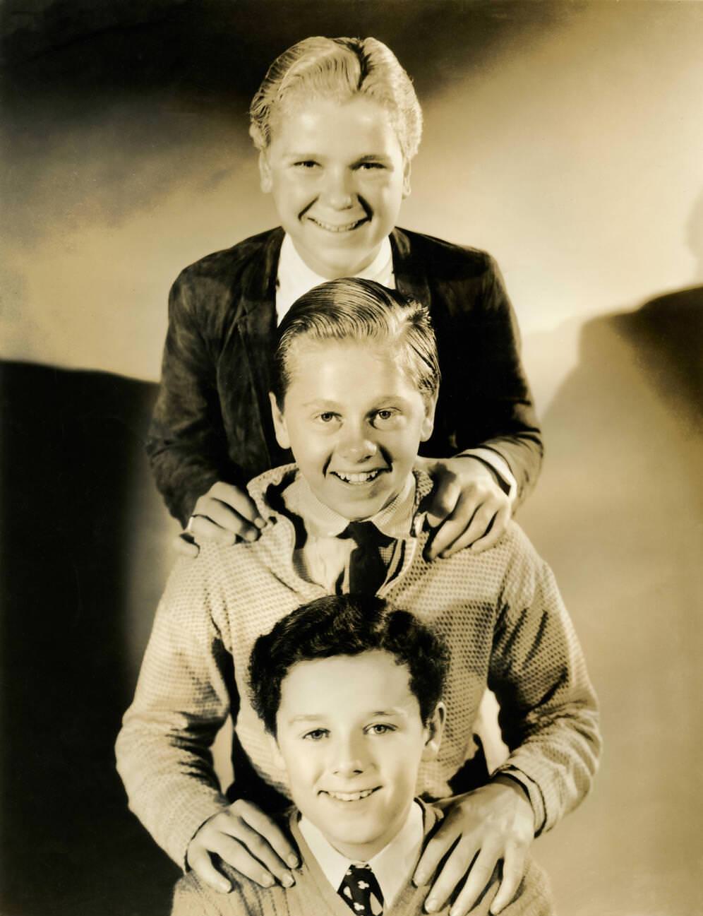 Mickey Rooney, Freddie Bartholomew, And Jackie Cooper.