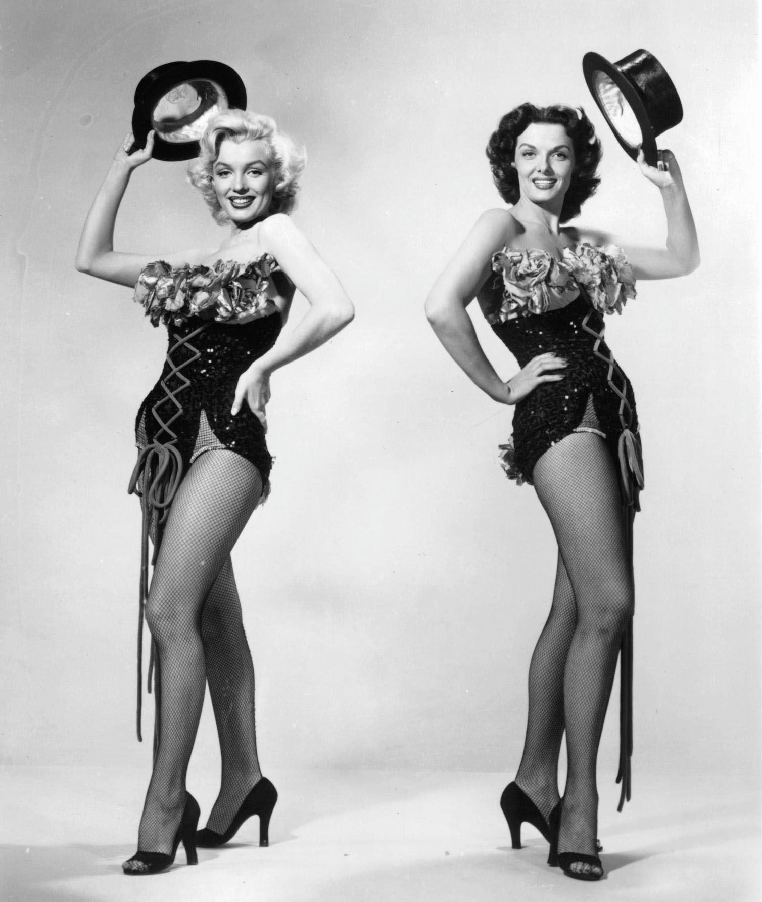 Marilyn Monroe And Jane Russell Dancing In &Amp;Quot;Gentlemen Prefer Blondes,&Amp;Quot; 1953.