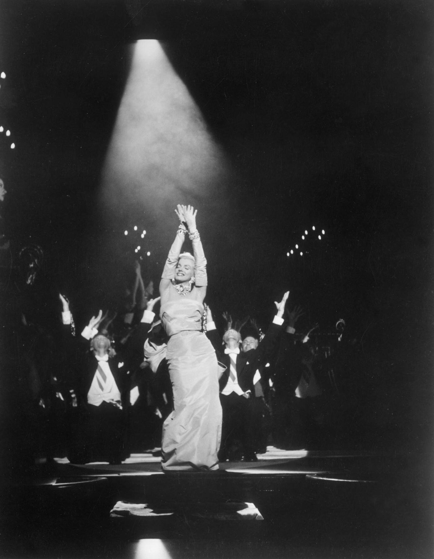 Marilyn Monroe Performs 'Diamonds Are A Girl'S Best Friend' In &Amp;Quot;Gentlemen Prefer Blondes,&Amp;Quot; 1953.