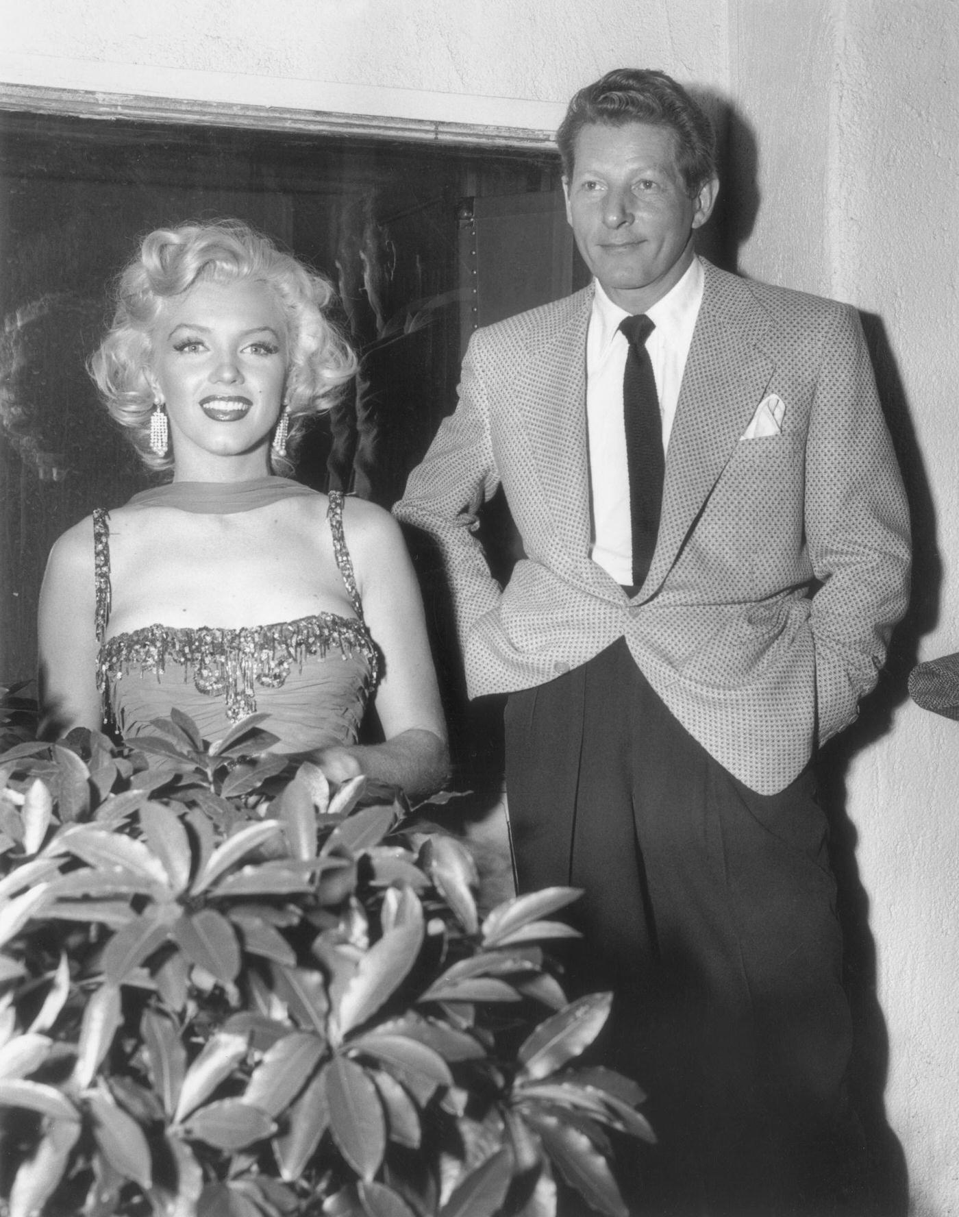 Marilyn Monroe And Danny Kaye At St. Jude Hospital Benefit In Gown From &Amp;Quot;Gentlemen Prefer Blondes,&Amp;Quot; 1953.