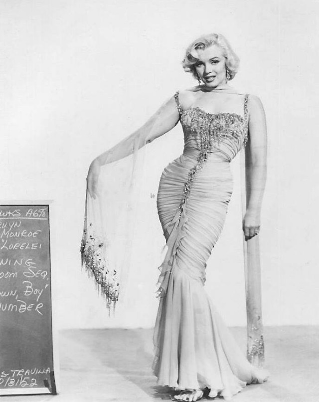 A Peek Inside Monroe’s Wardrobe And Hair Tests For ‘Gentlemen Prefer Blondes’ (1953)