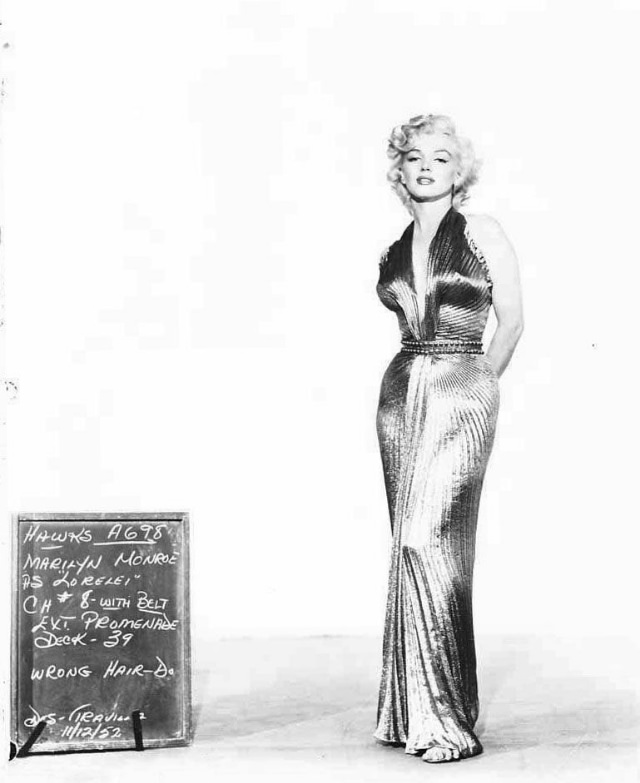 A Peek Inside Monroe’s Wardrobe And Hair Tests For ‘Gentlemen Prefer Blondes’ (1953)