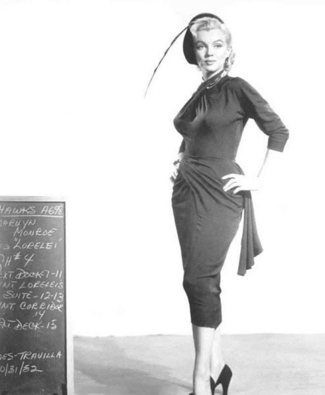 A Peek Inside Monroe’s Wardrobe And Hair Tests For ‘Gentlemen Prefer Blondes’ (1953)