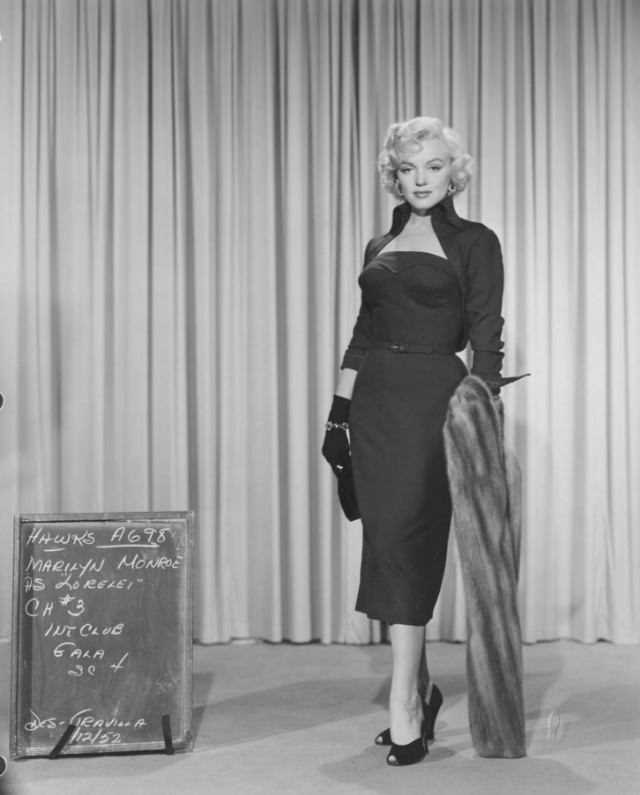 A Peek Inside Monroe’s Wardrobe And Hair Tests For ‘Gentlemen Prefer Blondes’ (1953)