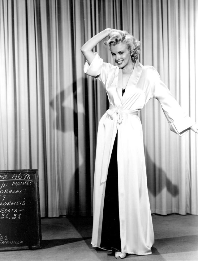 A Peek Inside Monroe’s Wardrobe And Hair Tests For ‘Gentlemen Prefer Blondes’ (1953)
