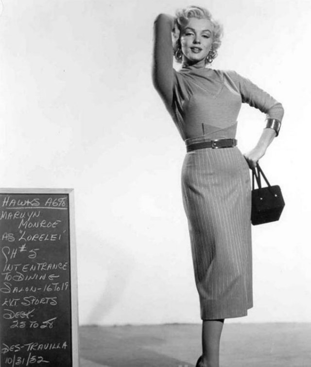 A Peek Inside Monroe’s Wardrobe And Hair Tests For ‘Gentlemen Prefer Blondes’ (1953)