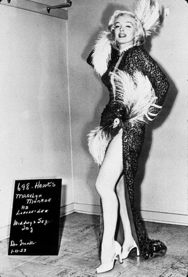 A Peek Inside Monroe’s Wardrobe And Hair Tests For ‘Gentlemen Prefer Blondes’ (1953)