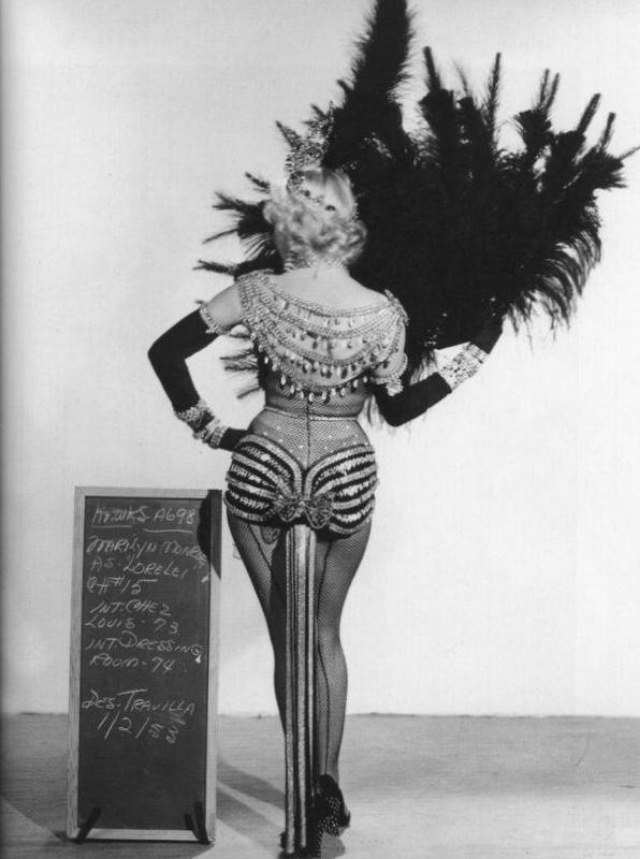 A Peek Inside Monroe’s Wardrobe And Hair Tests For ‘Gentlemen Prefer Blondes’ (1953)