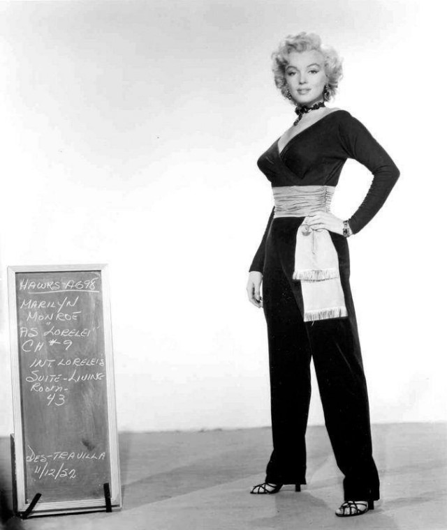 A Peek Inside Monroe’s Wardrobe And Hair Tests For ‘Gentlemen Prefer Blondes’ (1953)