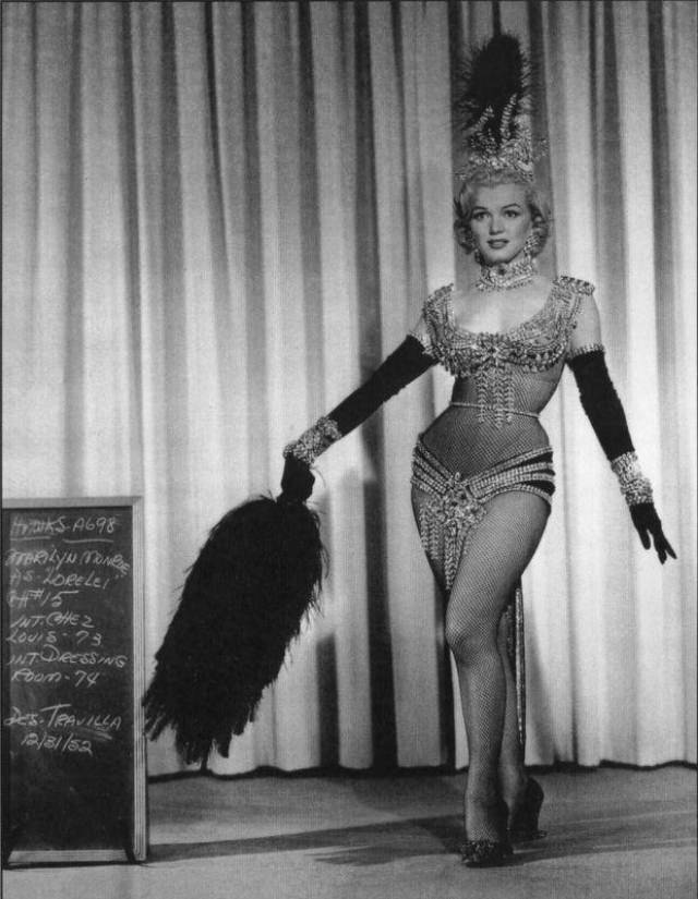 A Peek Inside Monroe’s Wardrobe And Hair Tests For ‘Gentlemen Prefer Blondes’ (1953)