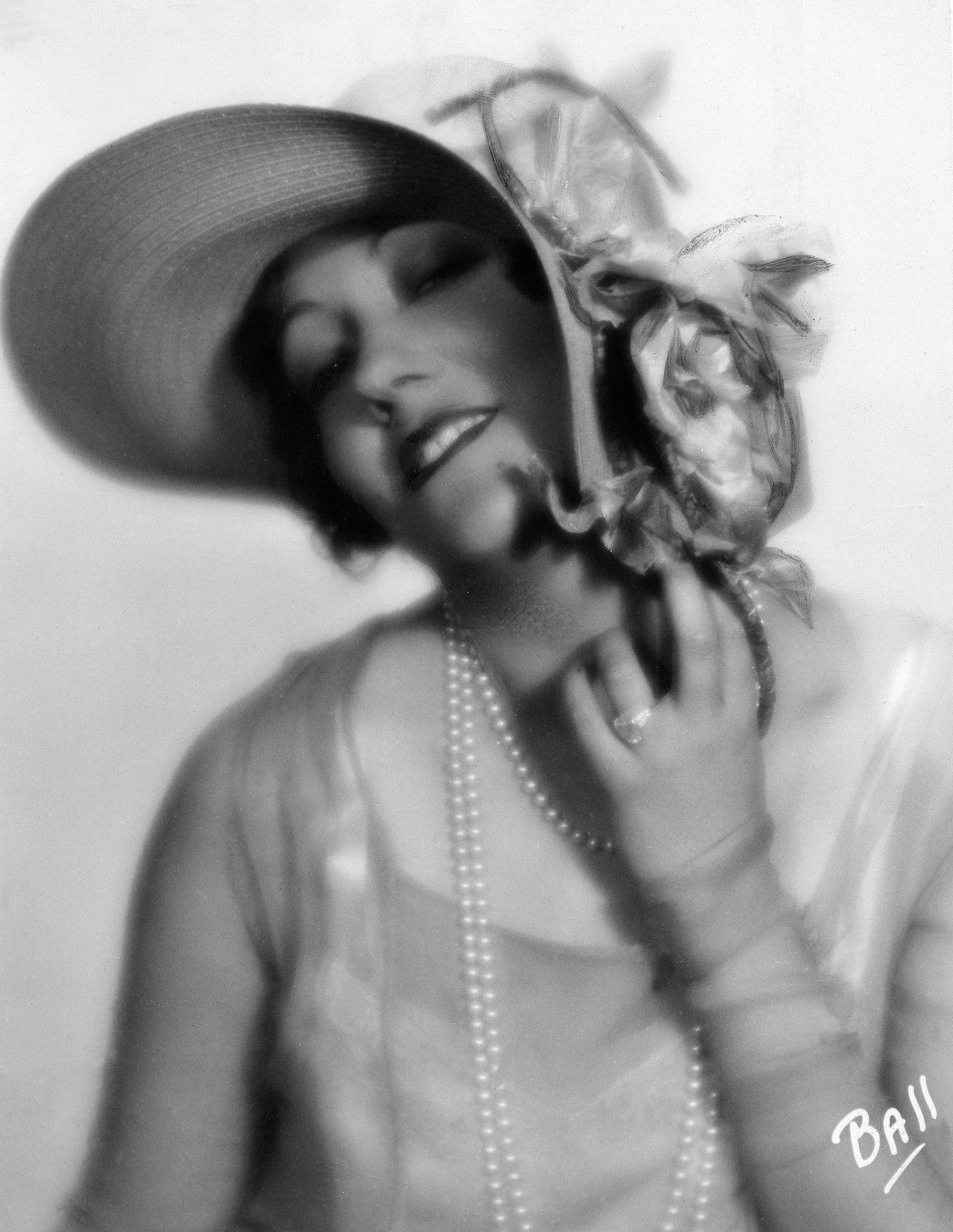 Gloria Swanson With Hat, Published In Tempo, 1929.