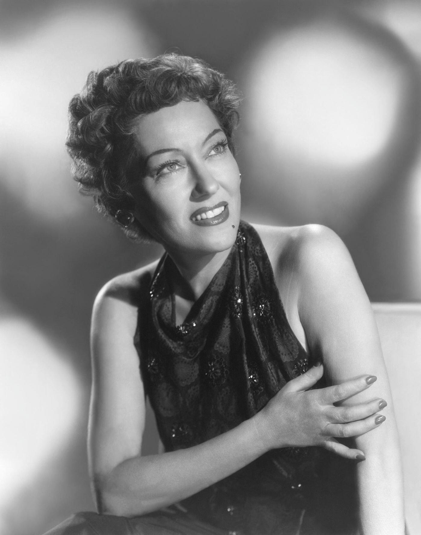 American Silent Actress, Singer, And Producer Gloria Swanson.