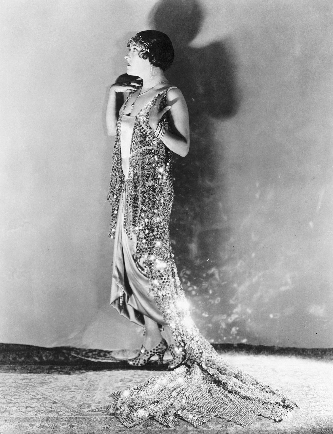 Gloria Swanson In A Steel Plate Dress, 1922.