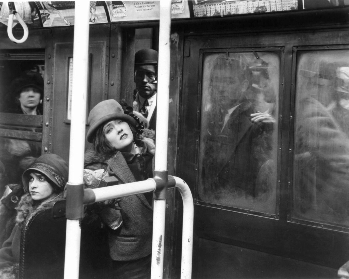 Gloria Swanson Riding A Train In A Scene From The Film &Amp;Quot;Manhandled,&Amp;Quot; 1924.
