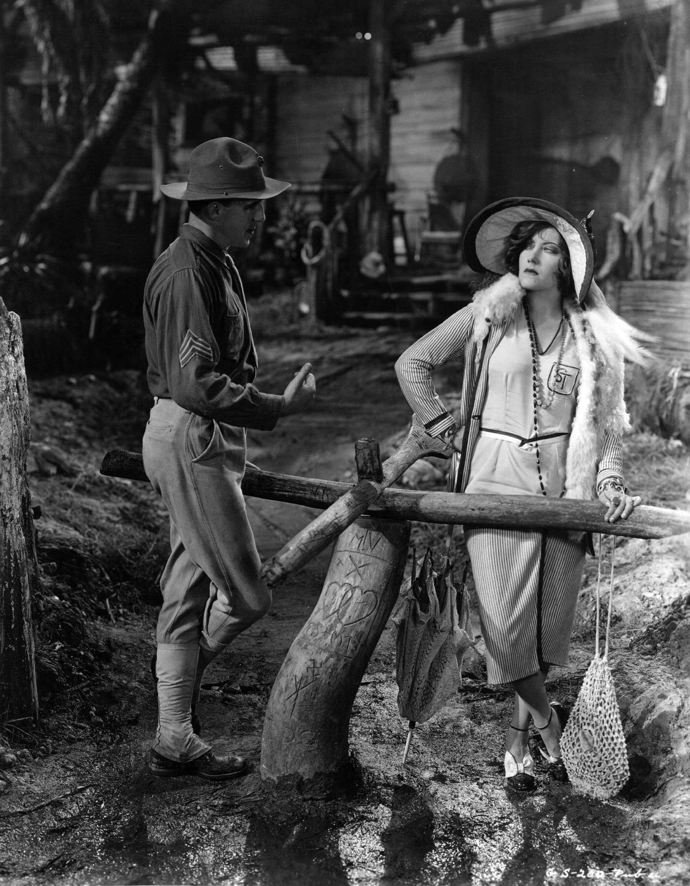 Silent Screen Star Gloria Swanson In 'Sadie Thompson,' 1928.