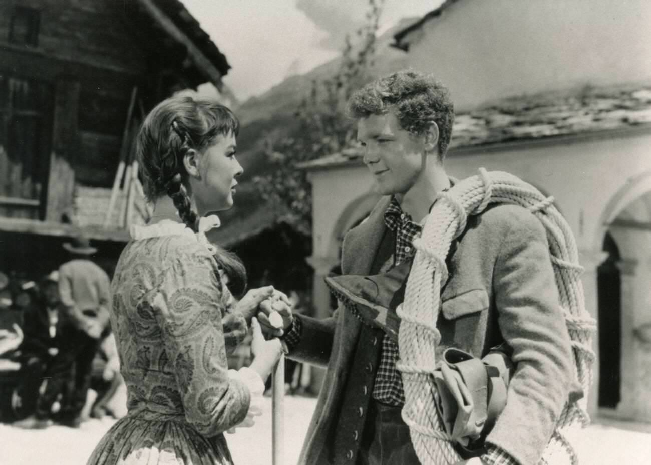 Janet Munro And James Macarthur In &Amp;Quot;Third Man On The Mountain&Amp;Quot; (1959)