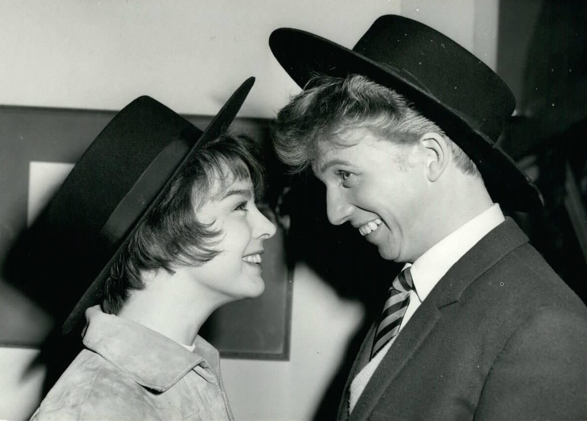 Janet Munro And Tommy Steele During The Making Of &Amp;Quot;Tommy The Toreador&Amp;Quot; (1959)