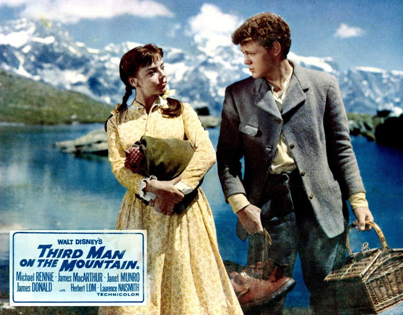 &Amp;Quot;Third Man On The Mountain&Amp;Quot; Poster Featuring Janet Munro And James Macarthur, 1959.
