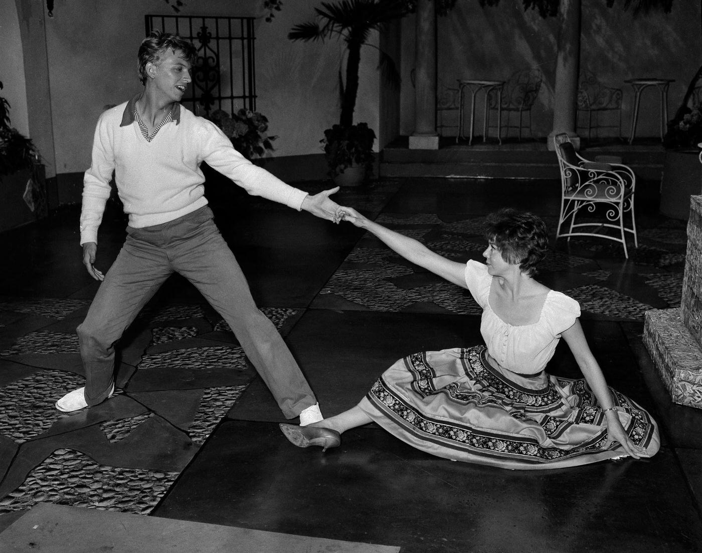 Tommy Steele And Janet Munro Rehearsing For &Amp;Quot;Tommy The Toreador,&Amp;Quot; June 1959.
