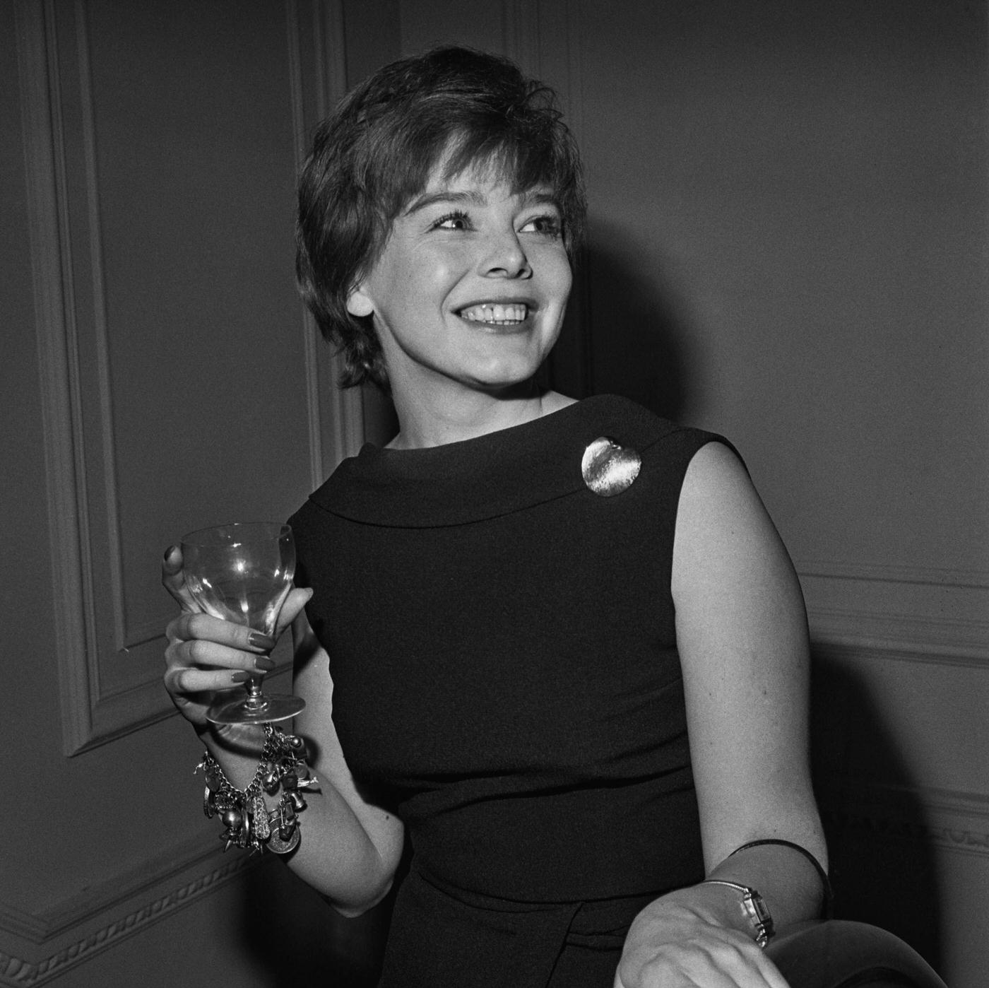 Janet Munro With A Drinking Glass, April 1962.