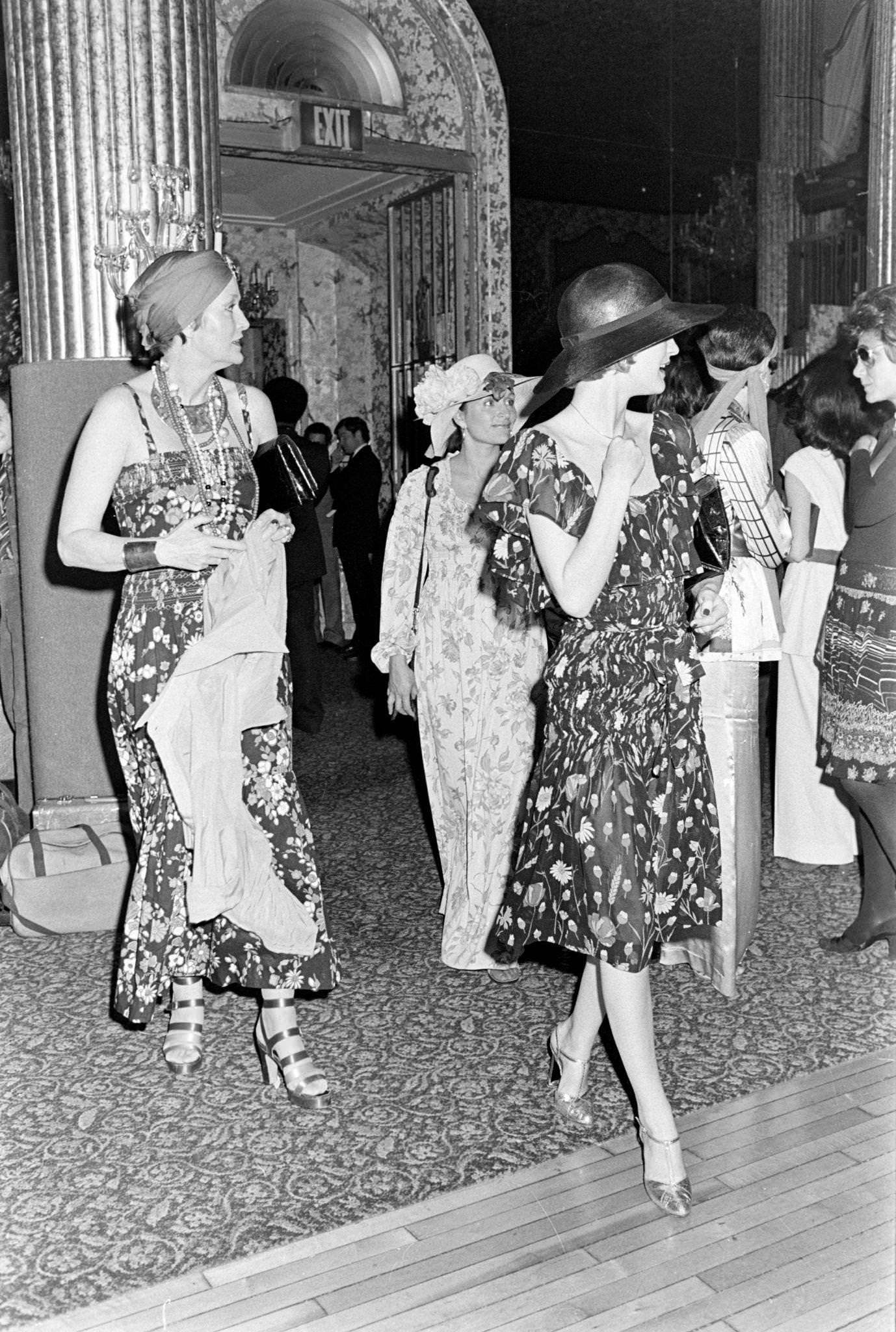 Maxime De La Falaise Attends A Reception At The Waldorf-Astoria Hotel, 1974