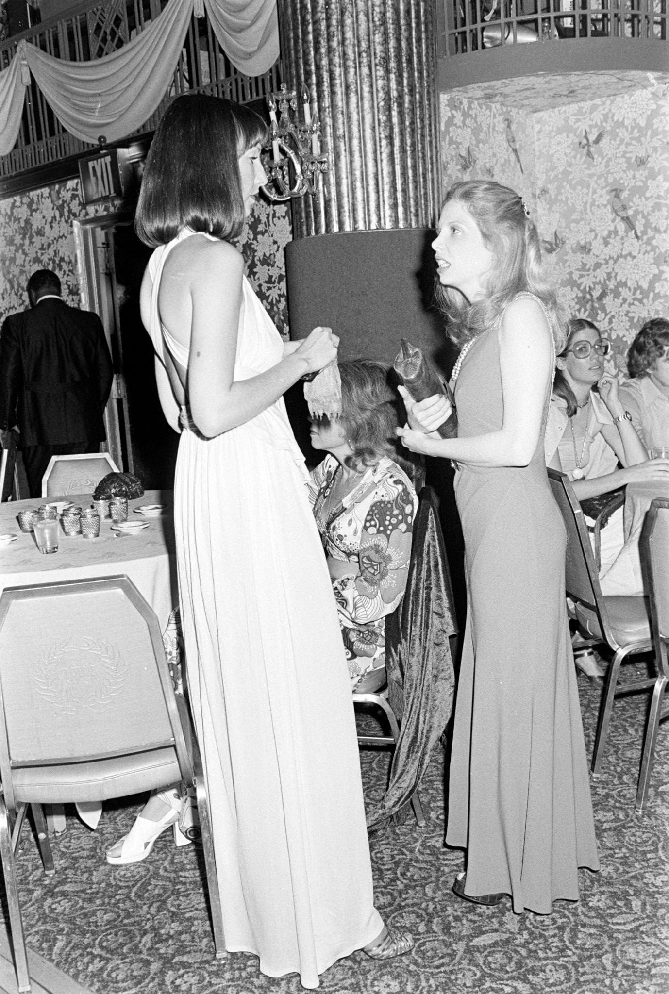 Guests Attend A Reception At The Waldorf-Astoria Hotel, 1974