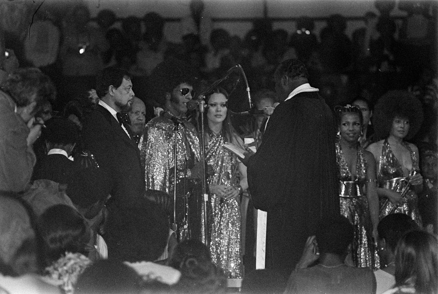 Bishop B.r. Stewart (3Rd From R) Officiates, 1974