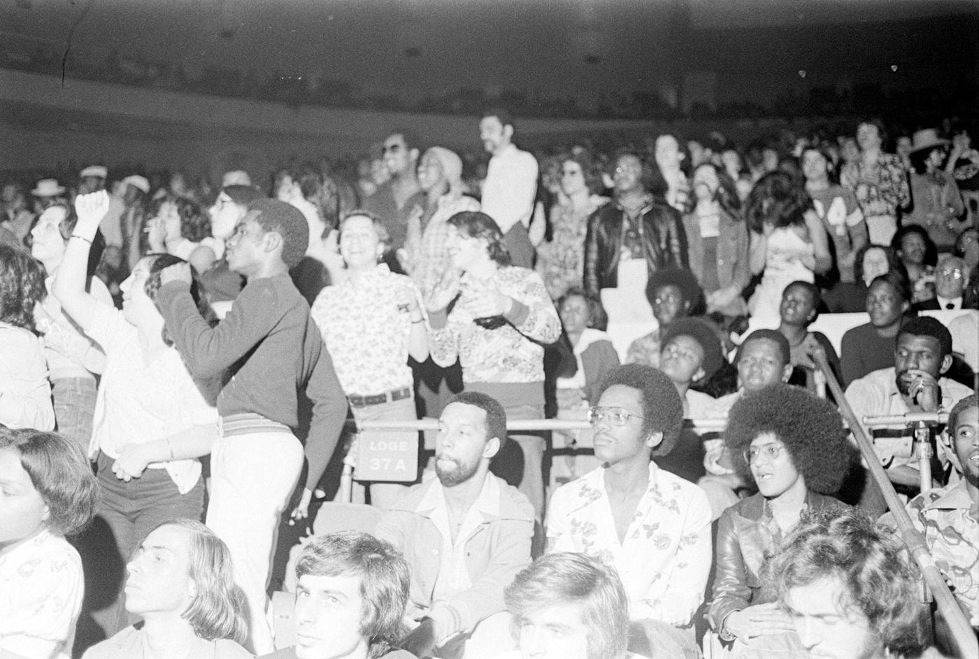 Enthusiastic Fans Gather At Madison Square Garden, 1974