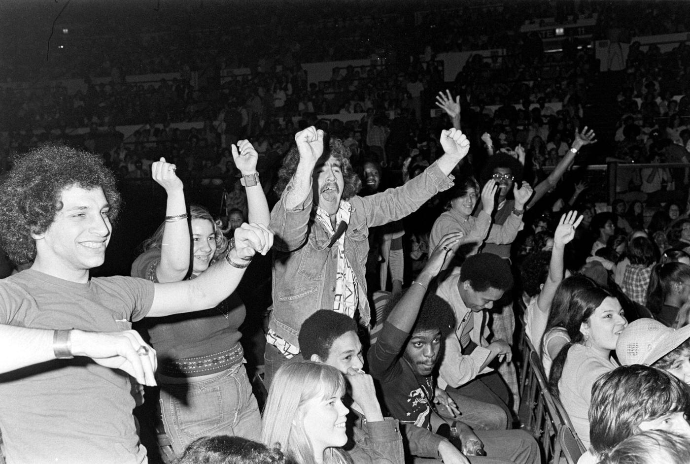 Excited Audience Attends Sly Stone'S Madison Square Garden, 1974